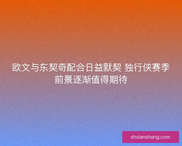 欧文与东契奇配合日益默契 独行侠赛季前景逐渐值得期待